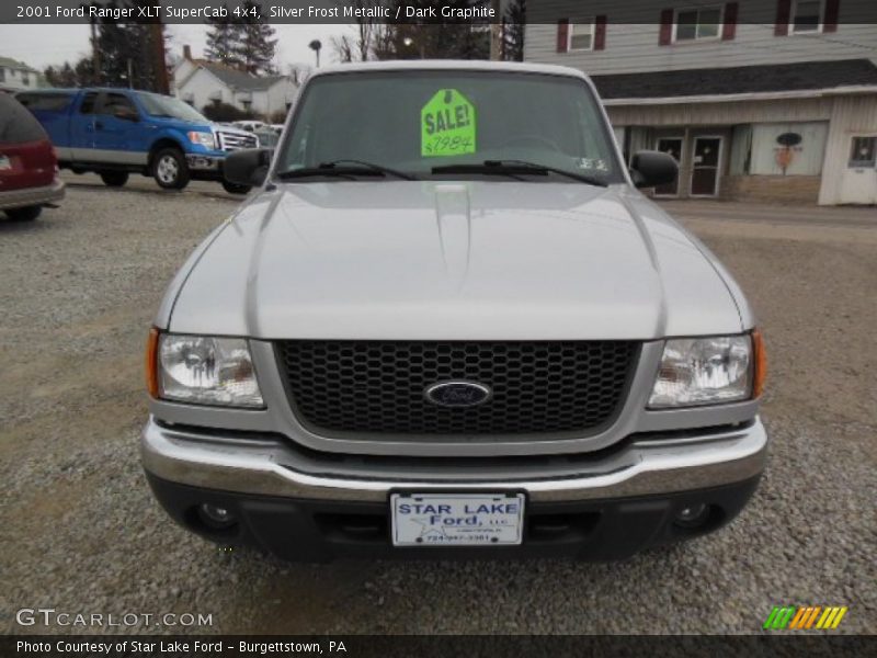 Silver Frost Metallic / Dark Graphite 2001 Ford Ranger XLT SuperCab 4x4