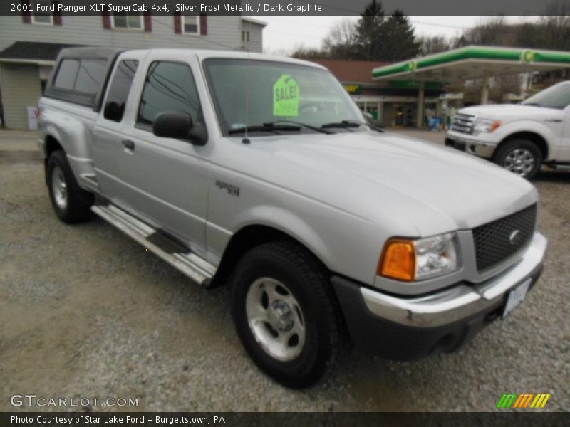Silver Frost Metallic / Dark Graphite 2001 Ford Ranger XLT SuperCab 4x4