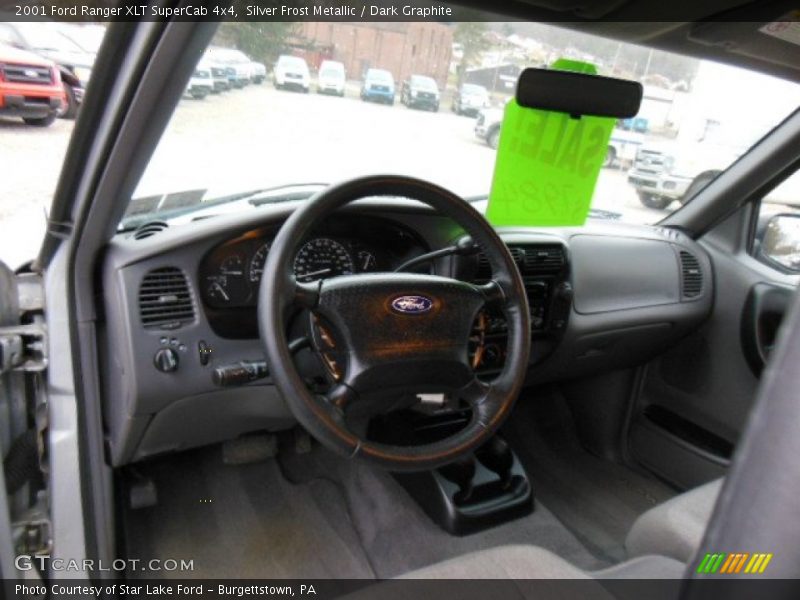 Silver Frost Metallic / Dark Graphite 2001 Ford Ranger XLT SuperCab 4x4