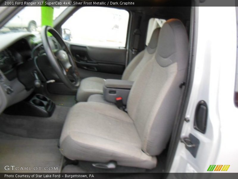 Silver Frost Metallic / Dark Graphite 2001 Ford Ranger XLT SuperCab 4x4