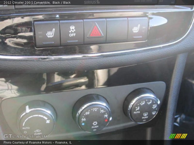 Black / Black 2012 Chrysler 200 S Convertible