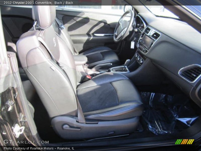 Black / Black 2012 Chrysler 200 S Convertible