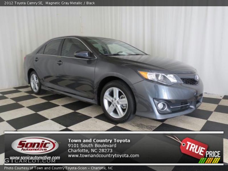 Magnetic Gray Metallic / Black 2012 Toyota Camry SE