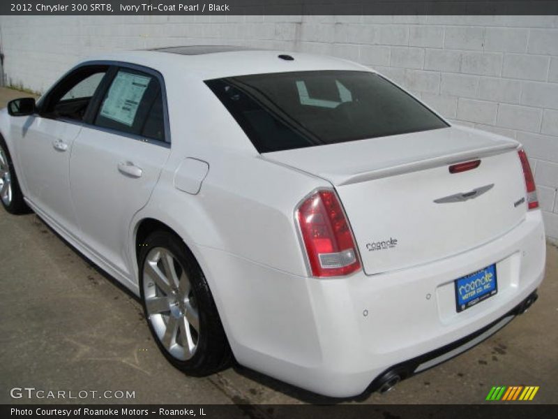 Ivory Tri-Coat Pearl / Black 2012 Chrysler 300 SRT8
