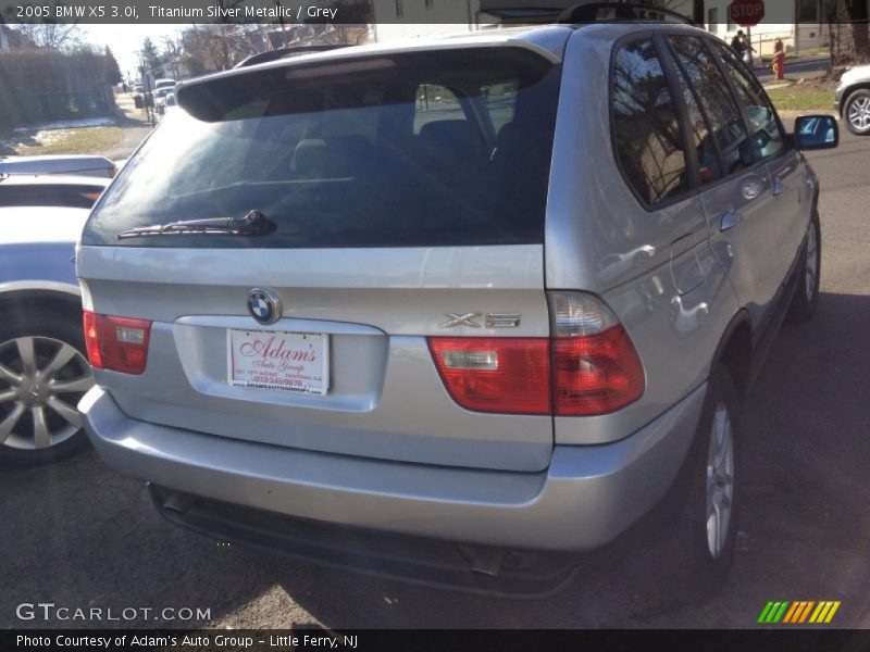 Titanium Silver Metallic / Grey 2005 BMW X5 3.0i