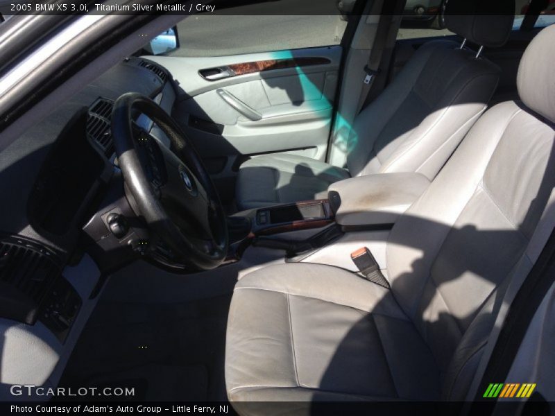 Titanium Silver Metallic / Grey 2005 BMW X5 3.0i