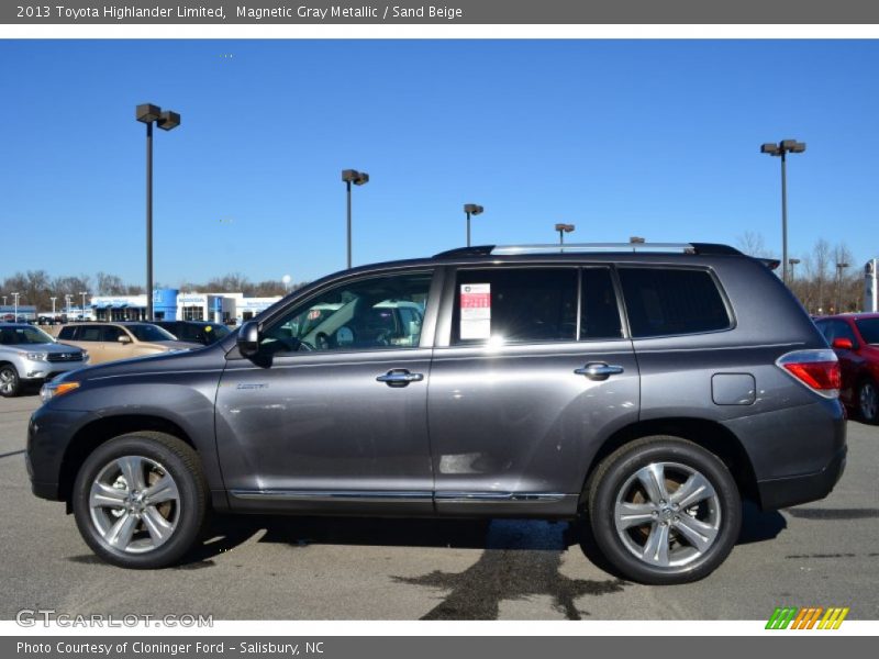 Magnetic Gray Metallic / Sand Beige 2013 Toyota Highlander Limited