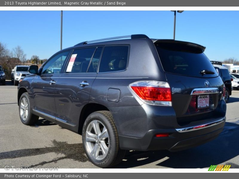 Magnetic Gray Metallic / Sand Beige 2013 Toyota Highlander Limited