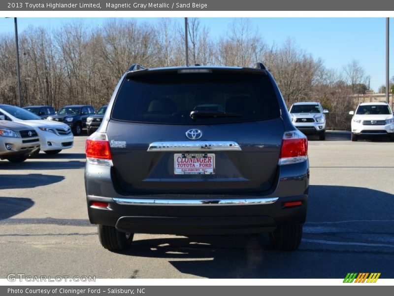 Magnetic Gray Metallic / Sand Beige 2013 Toyota Highlander Limited