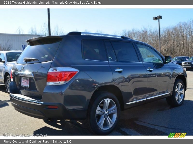 Magnetic Gray Metallic / Sand Beige 2013 Toyota Highlander Limited