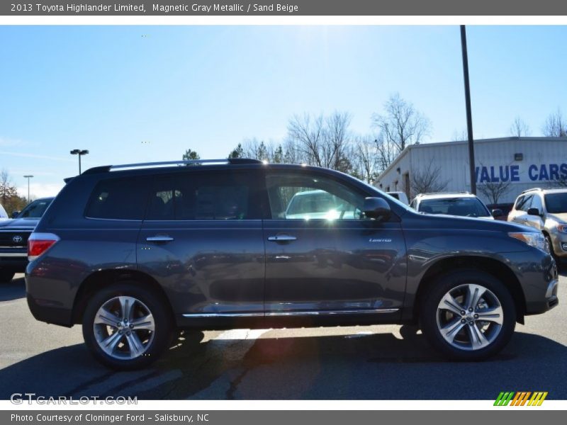 Magnetic Gray Metallic / Sand Beige 2013 Toyota Highlander Limited