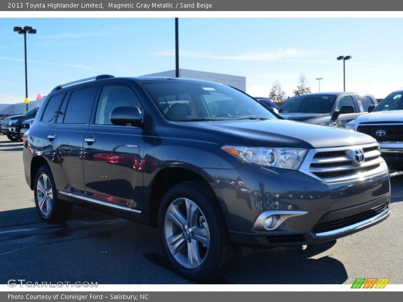 Magnetic Gray Metallic / Sand Beige 2013 Toyota Highlander Limited
