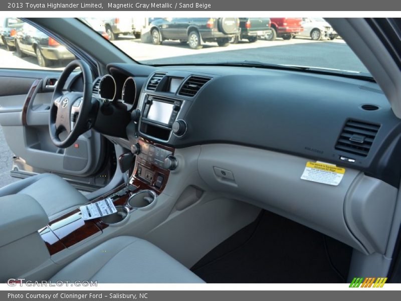 Magnetic Gray Metallic / Sand Beige 2013 Toyota Highlander Limited