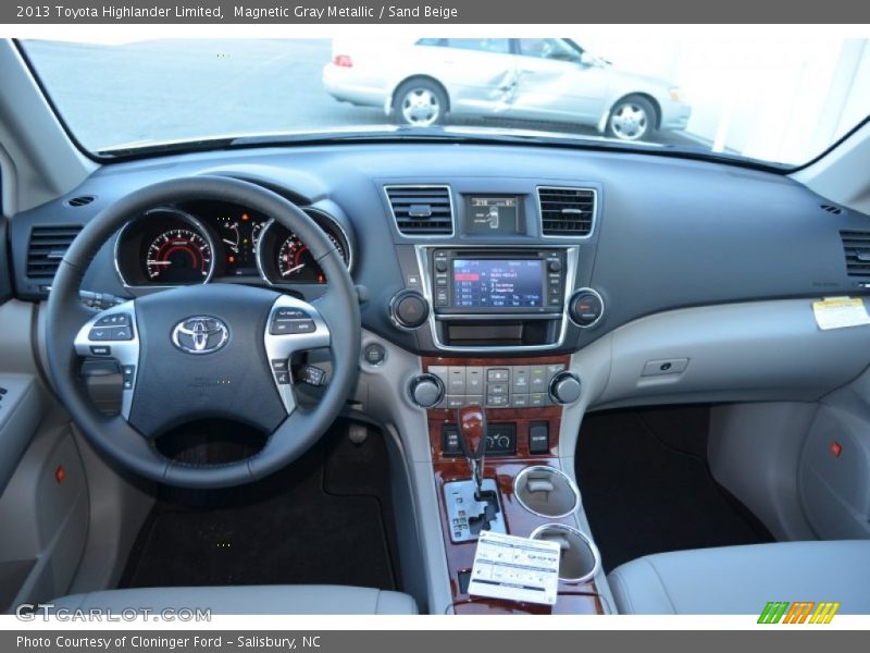 Magnetic Gray Metallic / Sand Beige 2013 Toyota Highlander Limited