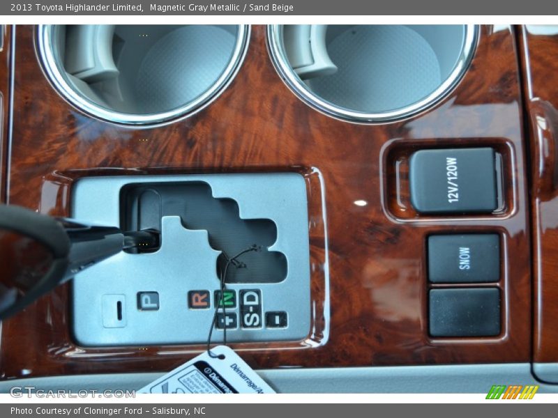 Magnetic Gray Metallic / Sand Beige 2013 Toyota Highlander Limited