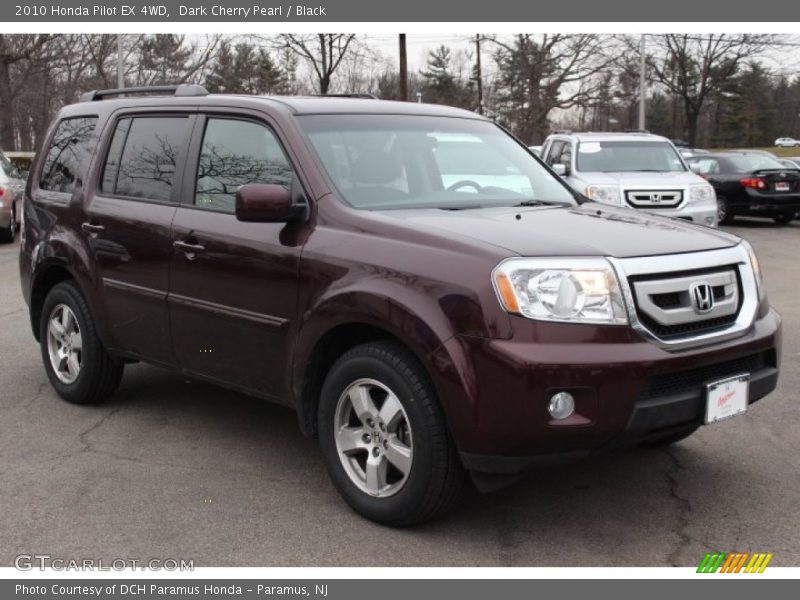 Dark Cherry Pearl / Black 2010 Honda Pilot EX 4WD