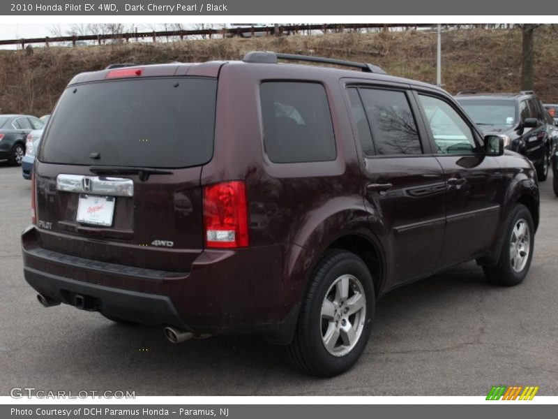 Dark Cherry Pearl / Black 2010 Honda Pilot EX 4WD