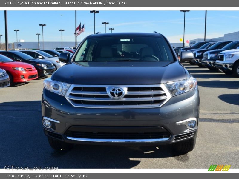 Magnetic Gray Metallic / Sand Beige 2013 Toyota Highlander Limited
