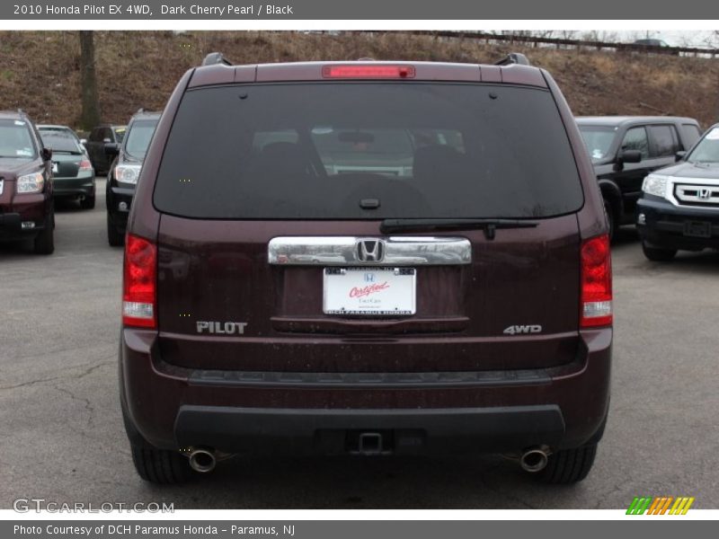 Dark Cherry Pearl / Black 2010 Honda Pilot EX 4WD