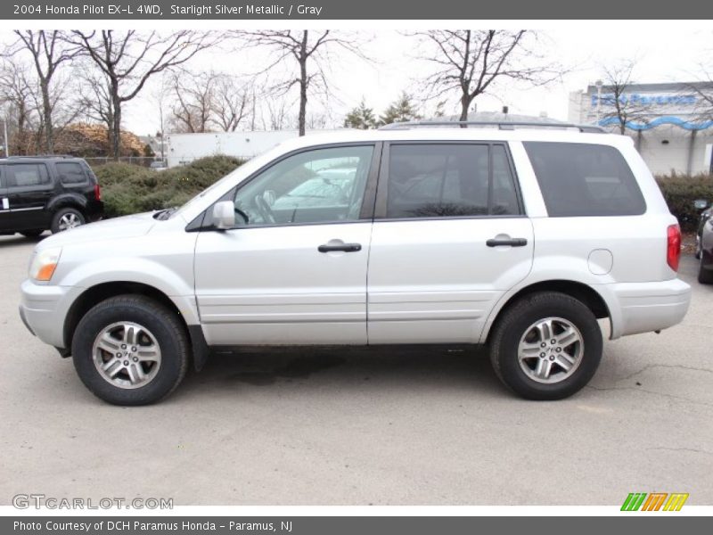 Starlight Silver Metallic / Gray 2004 Honda Pilot EX-L 4WD