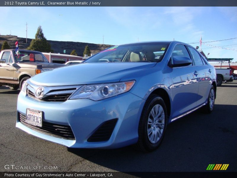 Clearwater Blue Metallic / Ivory 2012 Toyota Camry LE