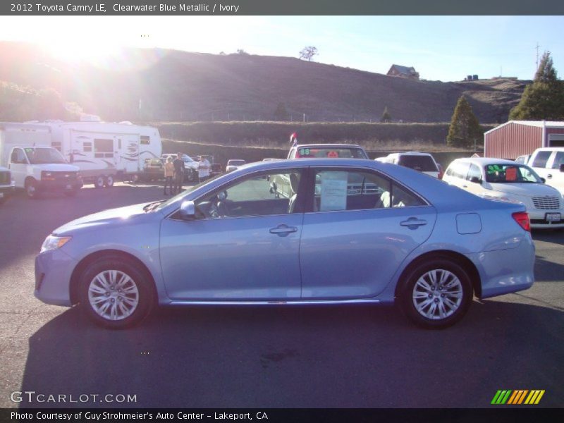 Clearwater Blue Metallic / Ivory 2012 Toyota Camry LE