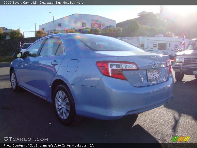 Clearwater Blue Metallic / Ivory 2012 Toyota Camry LE