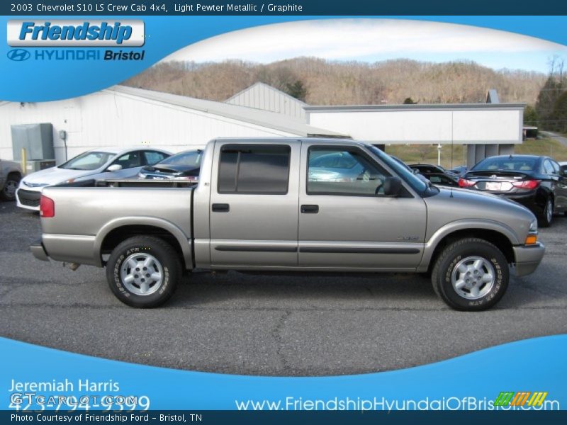 Light Pewter Metallic / Graphite 2003 Chevrolet S10 LS Crew Cab 4x4