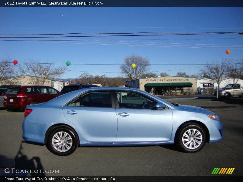 Clearwater Blue Metallic / Ivory 2012 Toyota Camry LE