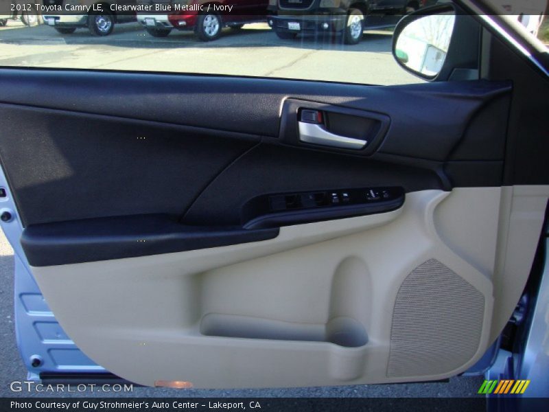 Clearwater Blue Metallic / Ivory 2012 Toyota Camry LE
