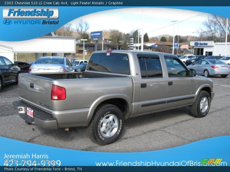 Light Pewter Metallic / Graphite 2003 Chevrolet S10 LS Crew Cab 4x4