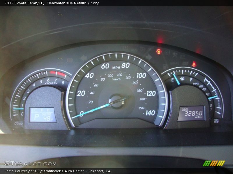 Clearwater Blue Metallic / Ivory 2012 Toyota Camry LE