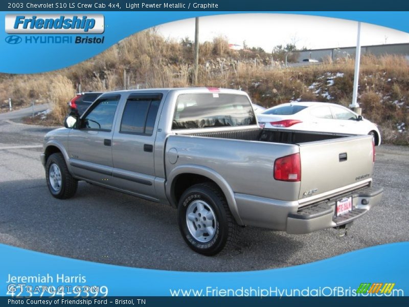 Light Pewter Metallic / Graphite 2003 Chevrolet S10 LS Crew Cab 4x4