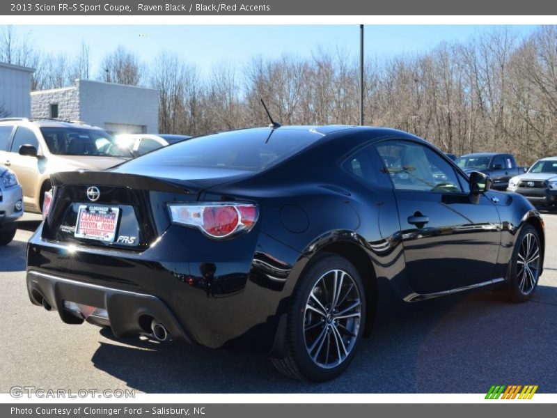 Raven Black / Black/Red Accents 2013 Scion FR-S Sport Coupe