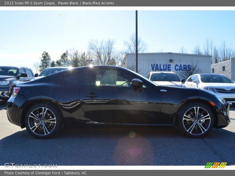 Raven Black / Black/Red Accents 2013 Scion FR-S Sport Coupe