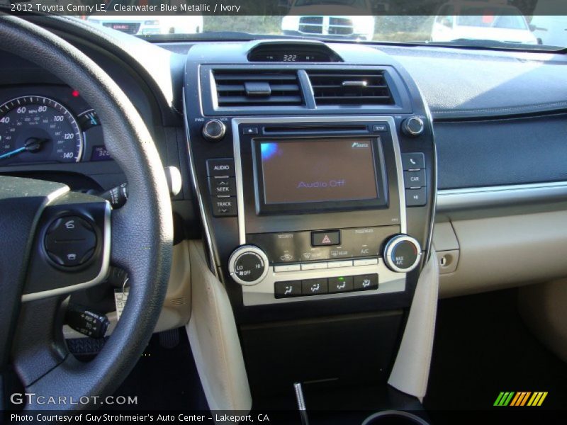 Clearwater Blue Metallic / Ivory 2012 Toyota Camry LE