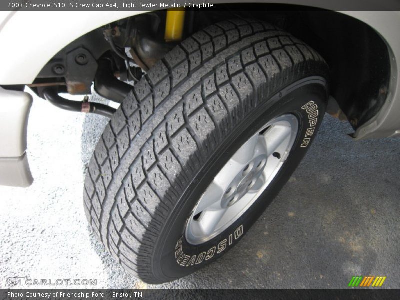 Light Pewter Metallic / Graphite 2003 Chevrolet S10 LS Crew Cab 4x4