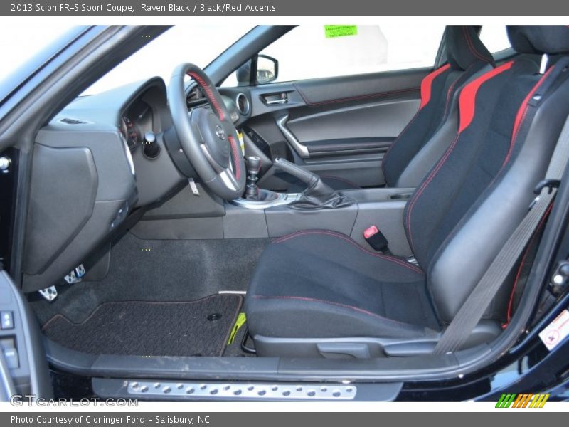 Raven Black / Black/Red Accents 2013 Scion FR-S Sport Coupe