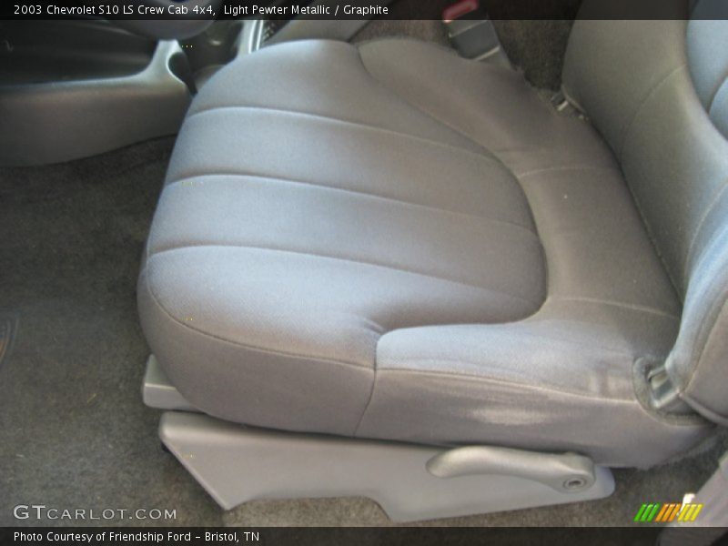 Light Pewter Metallic / Graphite 2003 Chevrolet S10 LS Crew Cab 4x4