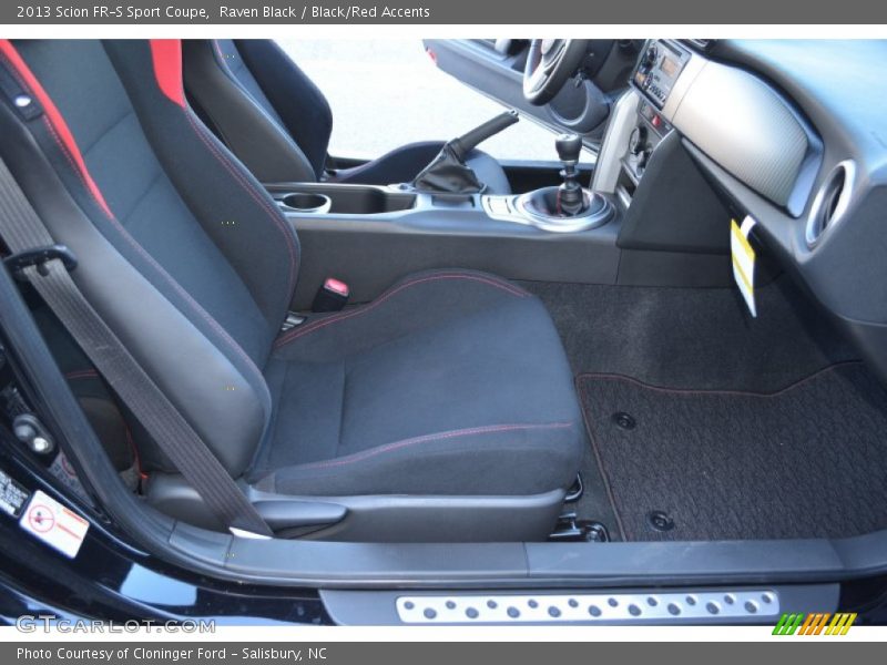 Raven Black / Black/Red Accents 2013 Scion FR-S Sport Coupe