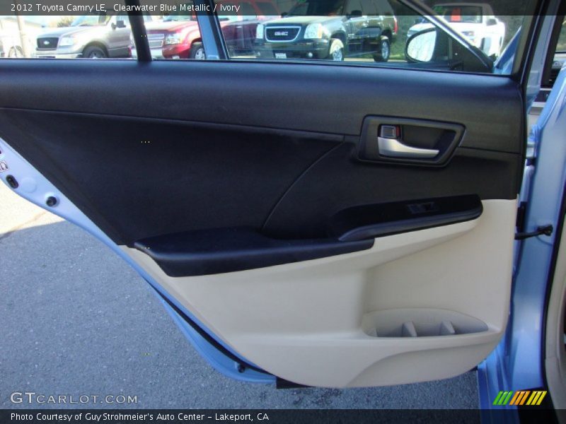 Clearwater Blue Metallic / Ivory 2012 Toyota Camry LE