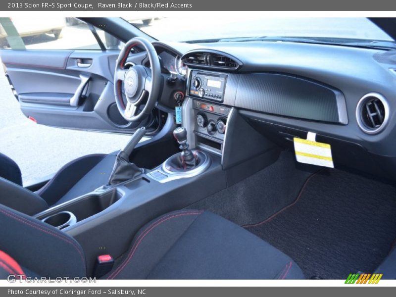 Raven Black / Black/Red Accents 2013 Scion FR-S Sport Coupe