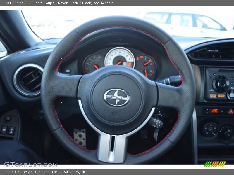 Raven Black / Black/Red Accents 2013 Scion FR-S Sport Coupe