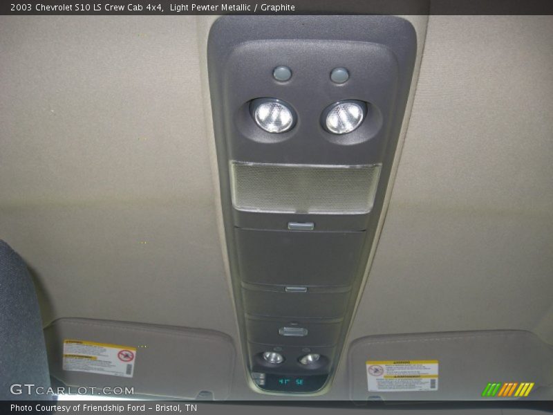 Light Pewter Metallic / Graphite 2003 Chevrolet S10 LS Crew Cab 4x4