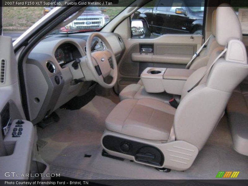 Pueblo Gold Metallic / Tan 2007 Ford F150 XLT SuperCab