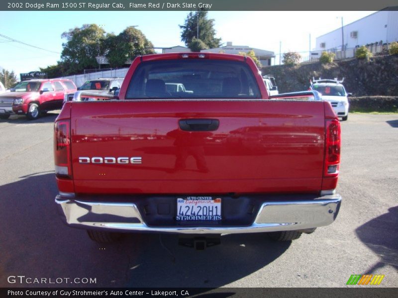 Flame Red / Dark Slate Gray 2002 Dodge Ram 1500 ST Regular Cab