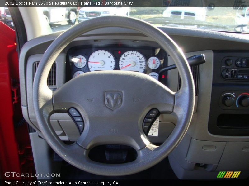 Flame Red / Dark Slate Gray 2002 Dodge Ram 1500 ST Regular Cab