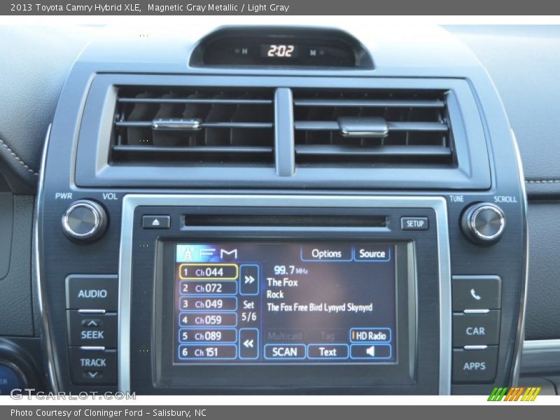 Magnetic Gray Metallic / Light Gray 2013 Toyota Camry Hybrid XLE