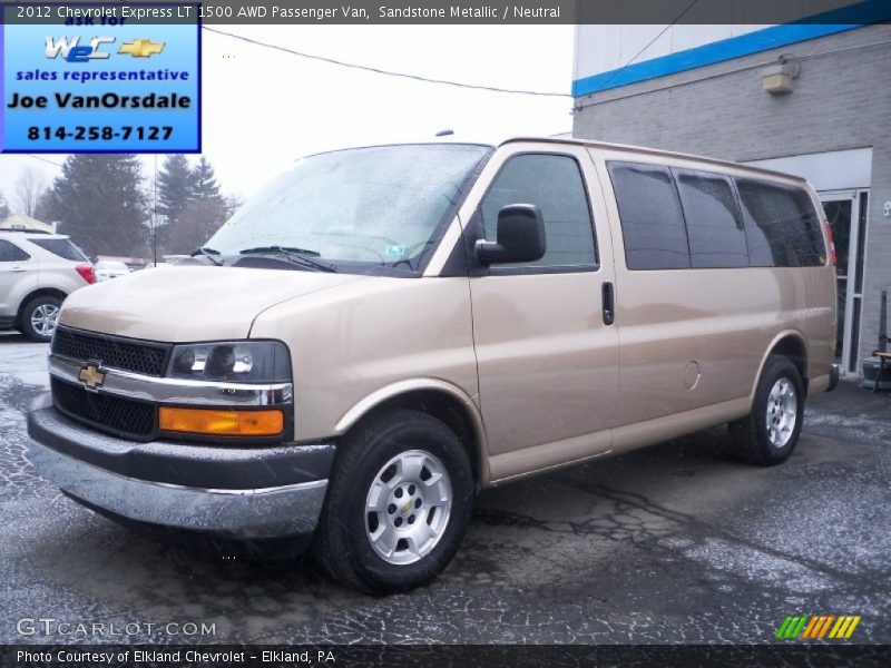 Sandstone Metallic / Neutral 2012 Chevrolet Express LT 1500 AWD Passenger Van