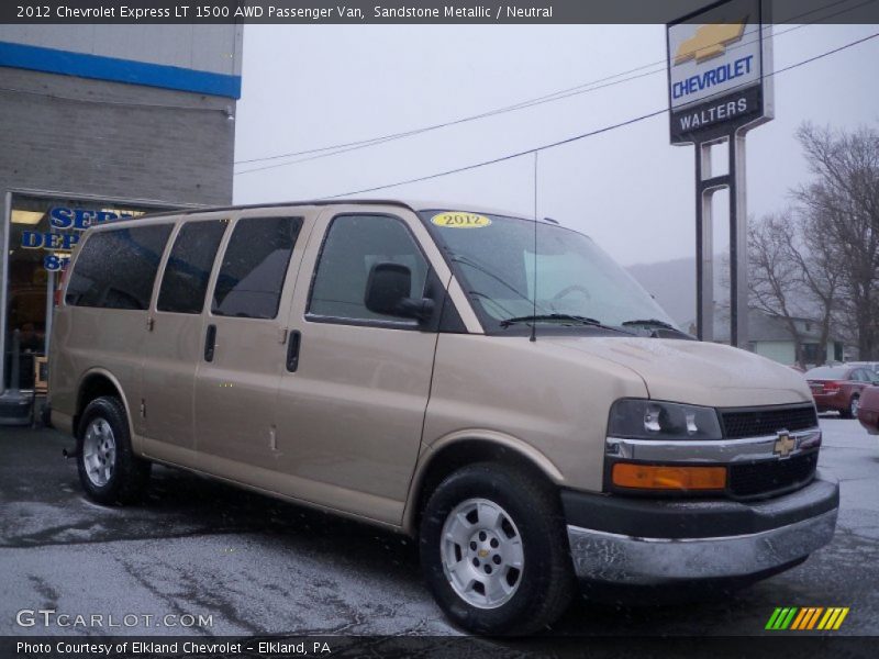 Sandstone Metallic / Neutral 2012 Chevrolet Express LT 1500 AWD Passenger Van